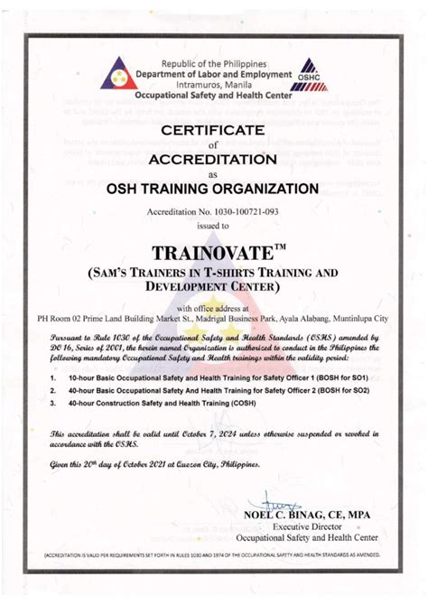 list of local agency accredited by dole